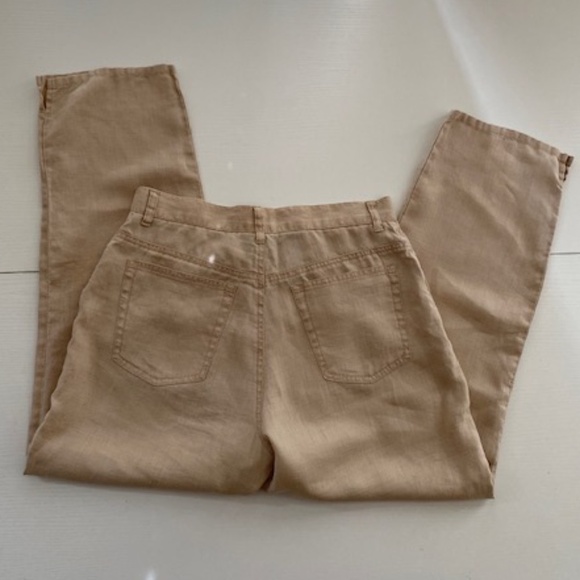 Ralph Lauren Jeans Women's 100% Linen High Waist Pants Size 6 - Picture 5 of 13
